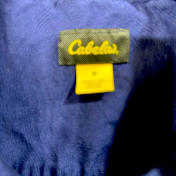 EUC Cabela's Royal Blue Sleeveless Button-Down Shirt Size 10‎ - Picture 2 of 3